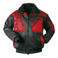 Pilotenjacke 4in1 Pilotenjacke 4in1 schwarz/rot