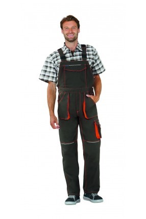 Planam Basalt Latzhose Neon