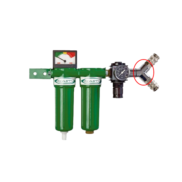 X140446 Y-Stück für Druckluftfilterstation