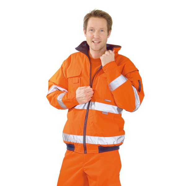 Warnschutz Pilotenjacke uni orange