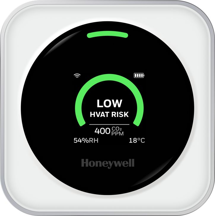 Honeywell Übertragungsrisiko Luftmonitor CO2 Mit USB Ladegerät/HTRAM-V2