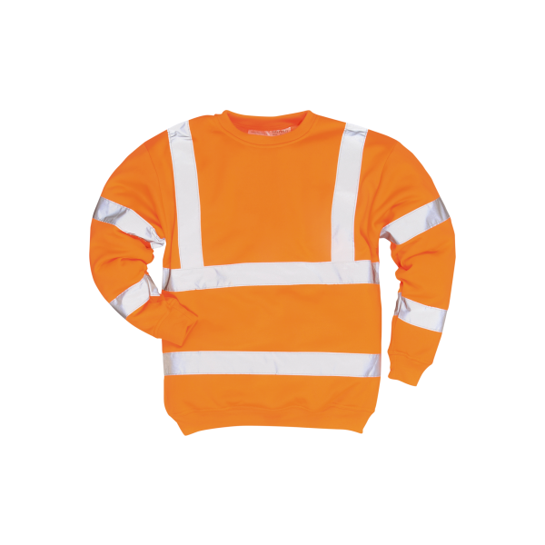 Warnschutz Sweat-Shirt orange