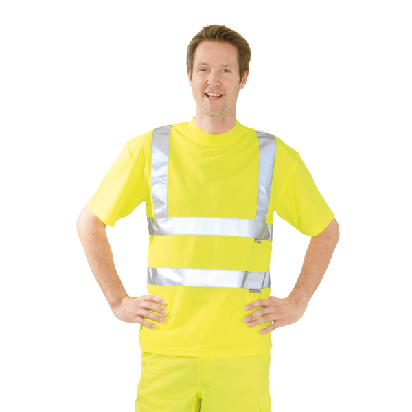 Warnschutz T-shirt uni gelb Kl.2