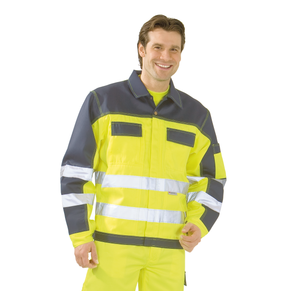 Warnschutz Bundjacke gelb-marine Kl.2