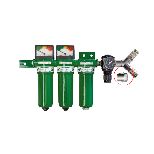 X140447 Red.-Stück 6-kant für Druckluftfilterstation