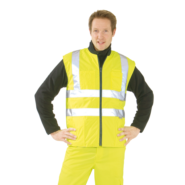 Warnschutz Winter-Weste uni gelb