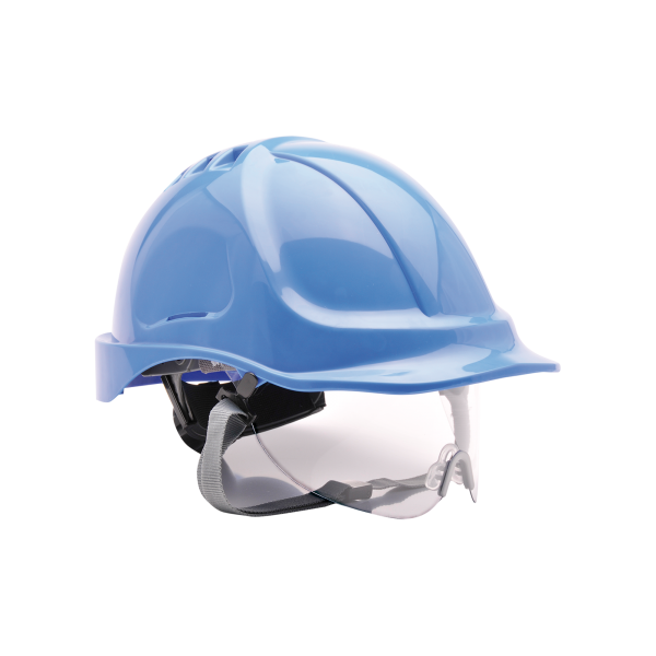 Low Budget Schutzhelm mit Visier PW 54