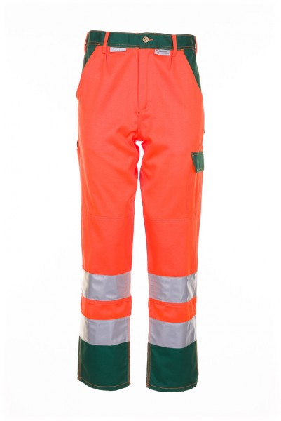 Warnschutz Bundhose orange/grün Kl.2