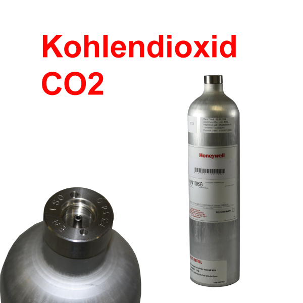 Kalibriergas CO2 Kohlendioxid für Gaswarngeräte