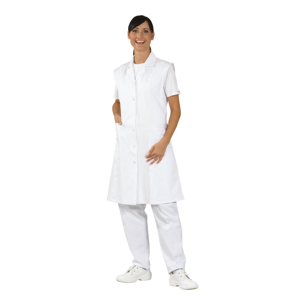 Damen Berufsmantel Baumwolle ärmellos