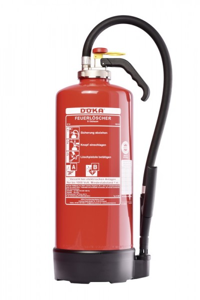 Schaumaufladefeuerlöscher 9 kg frostsicher