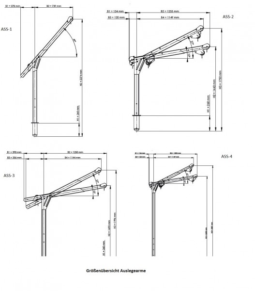 Ikar Auslegerarm ASS-3
