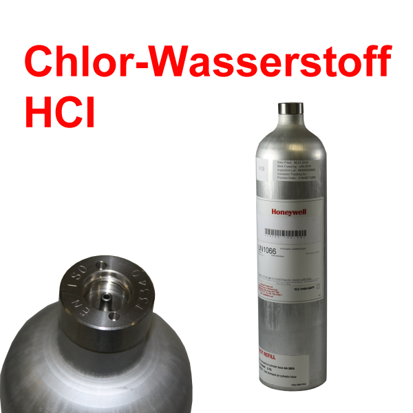Kalibriergas HCl Chlorwasserstoff für Gaswarngeräte