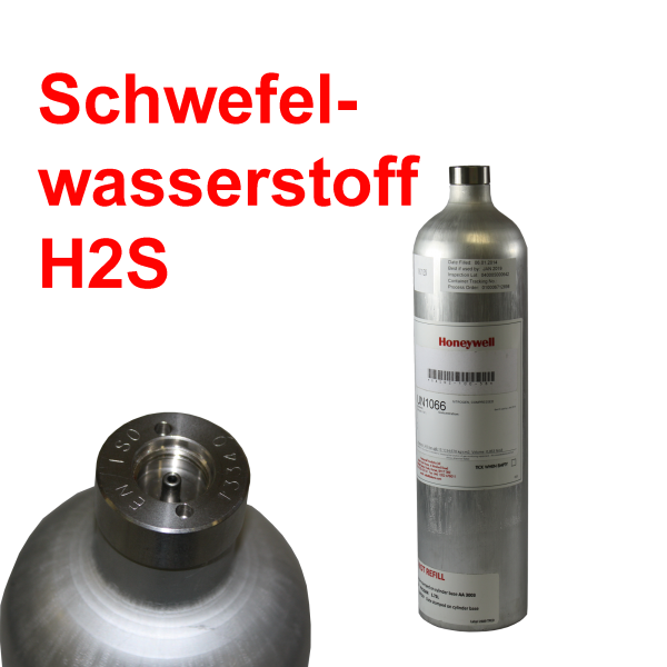 Kalibriergas H2S Schwefelwasserstoff für Gaswarngeräte
